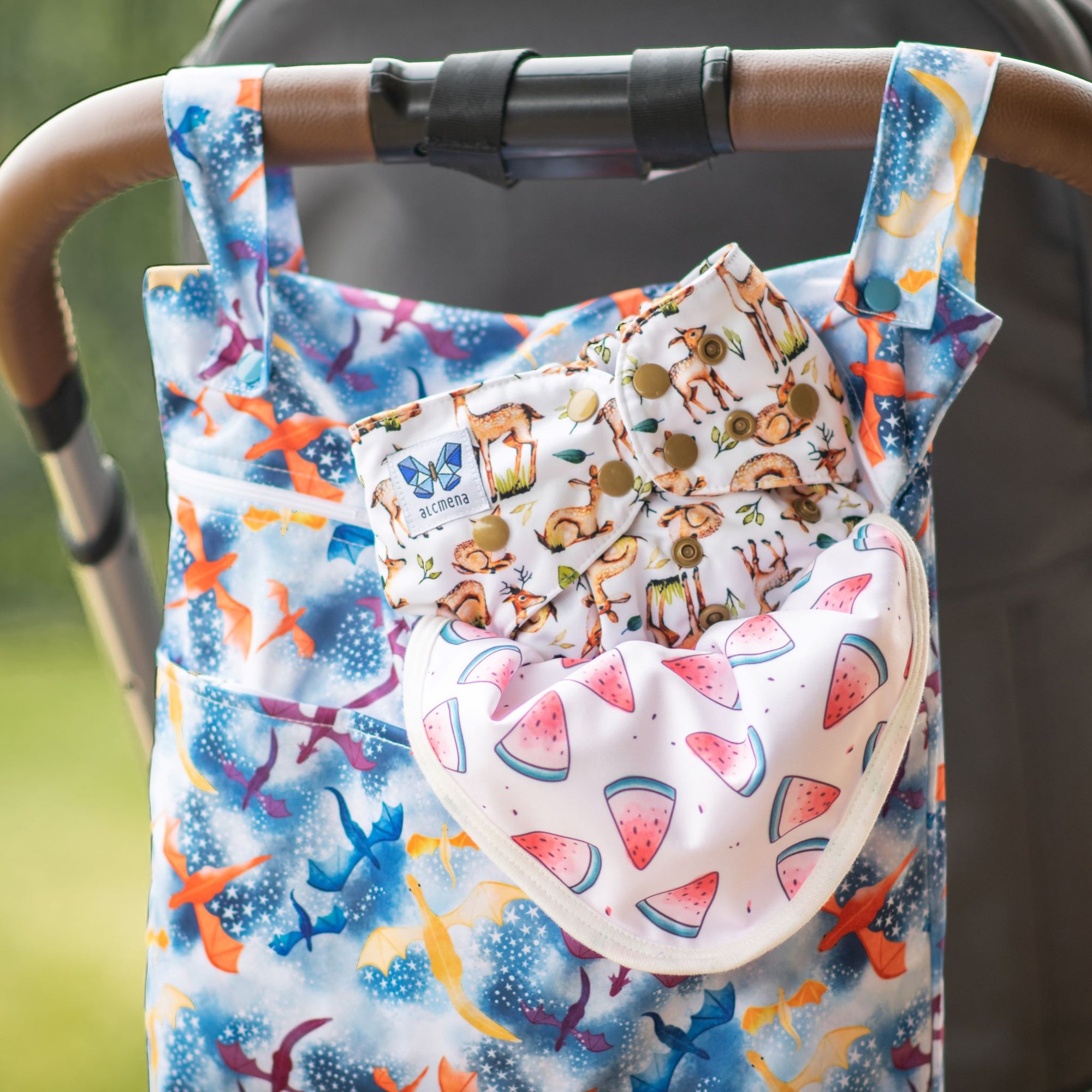 Alcmena | V1.5 Reusable Pocket Nappy | Deerlightful - Monarch