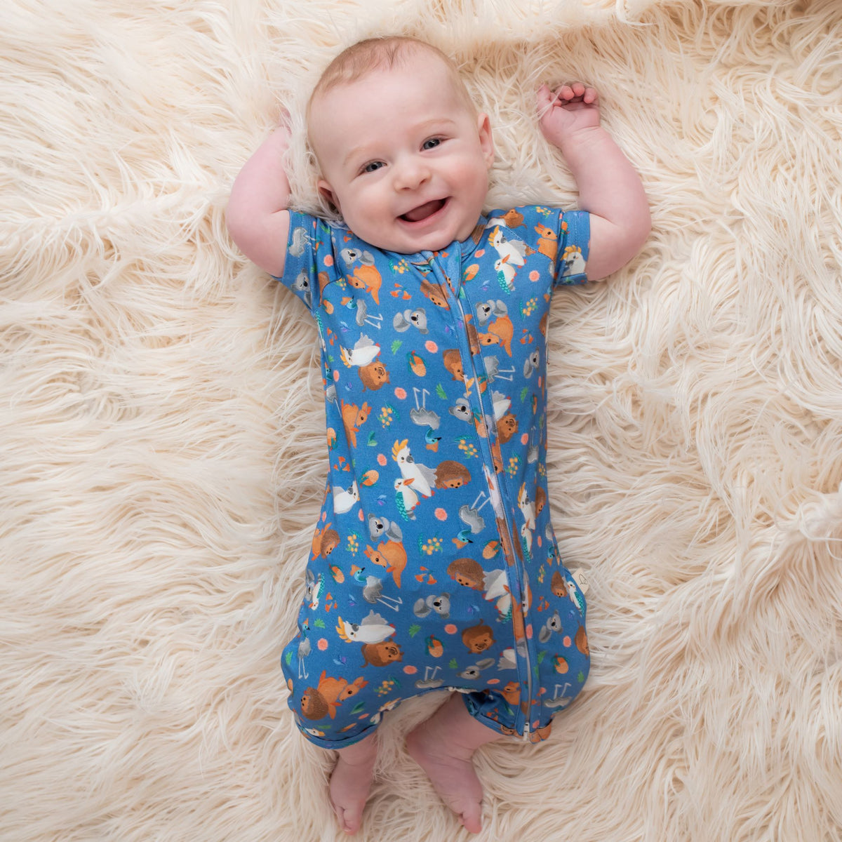 Roopmper Short Bootysuit Bamboo Baby Romper | Australian Animals – Monarch Store