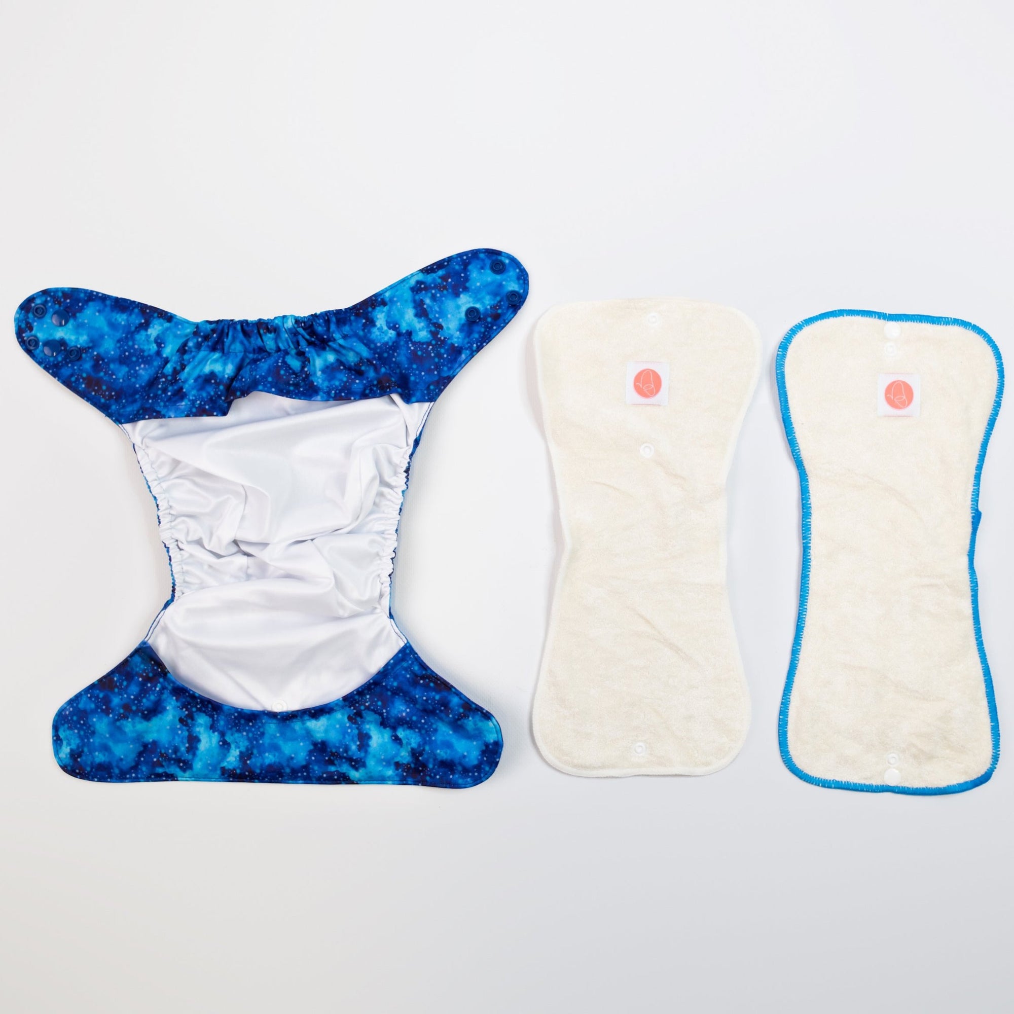 Ultimate Wipeable Cloth Nappy | Snowstorm (Nap Edition) - Monarch