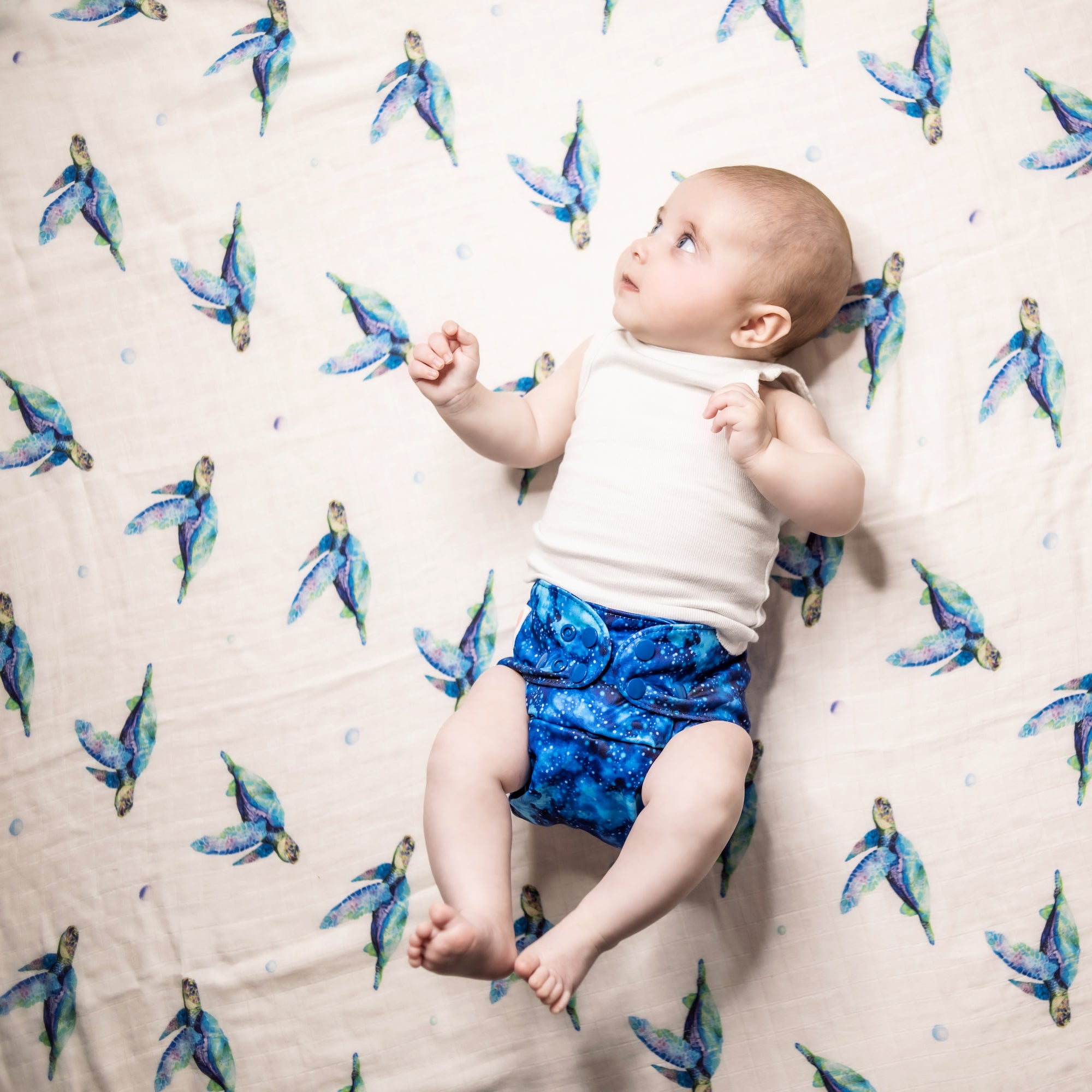 Ultimate Wipeable Cloth Nappy | Snowstorm (Nap Edition) - Monarch