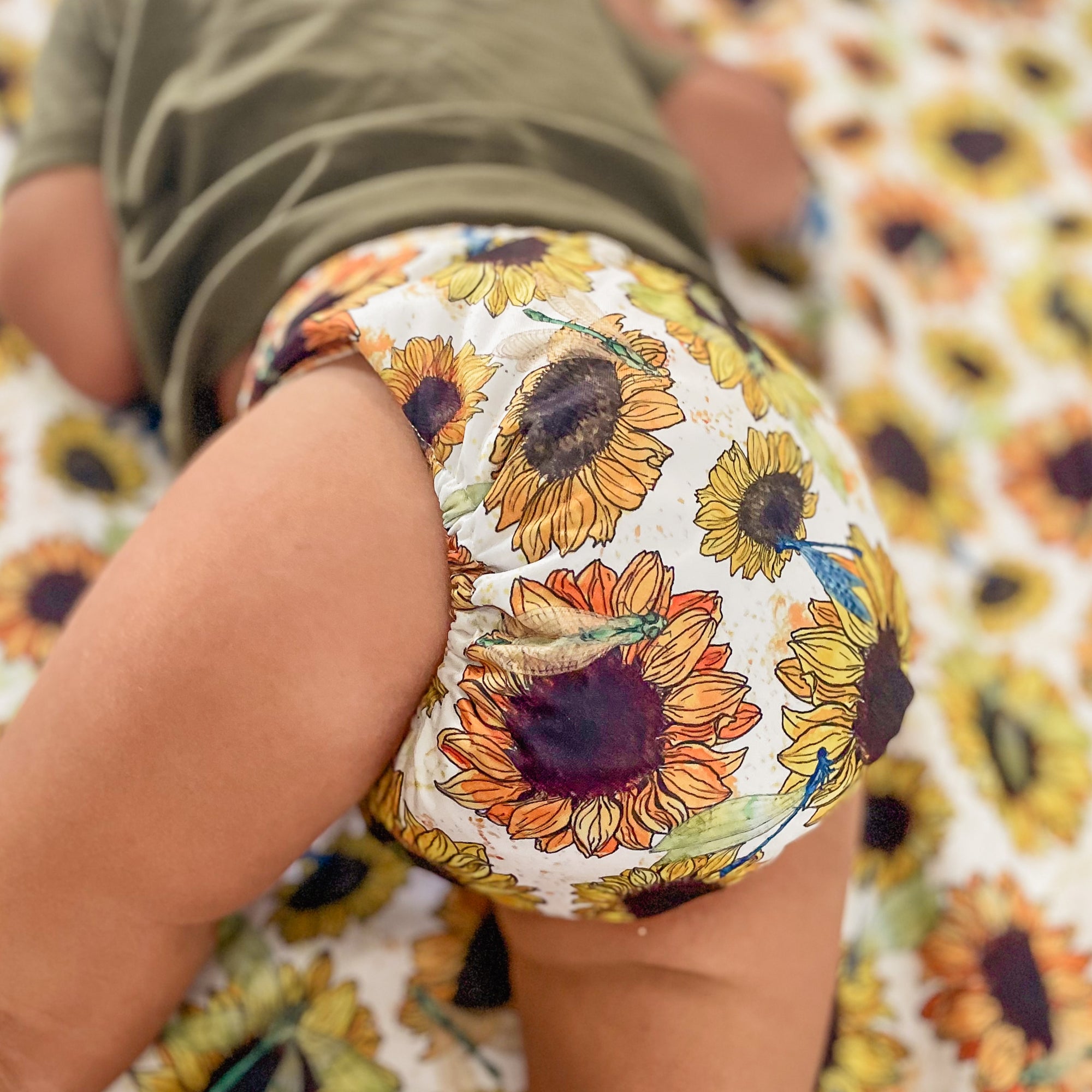 Ultimate Wipeable Cloth Nappy | Sunny Daze - Monarch