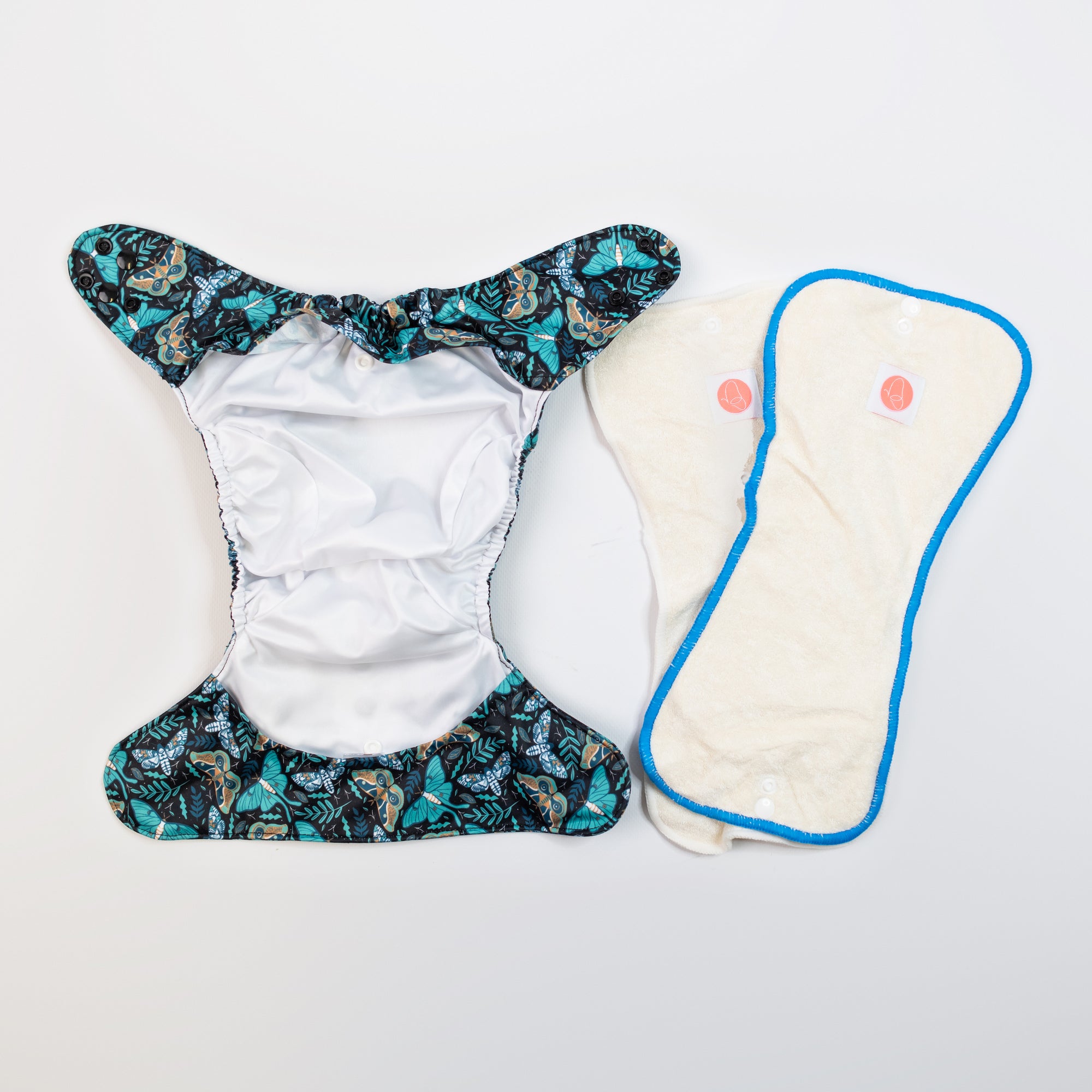 Ultimate Wipeable Cloth Nappy | Twilight Flight (Nap Edition) - Monarch