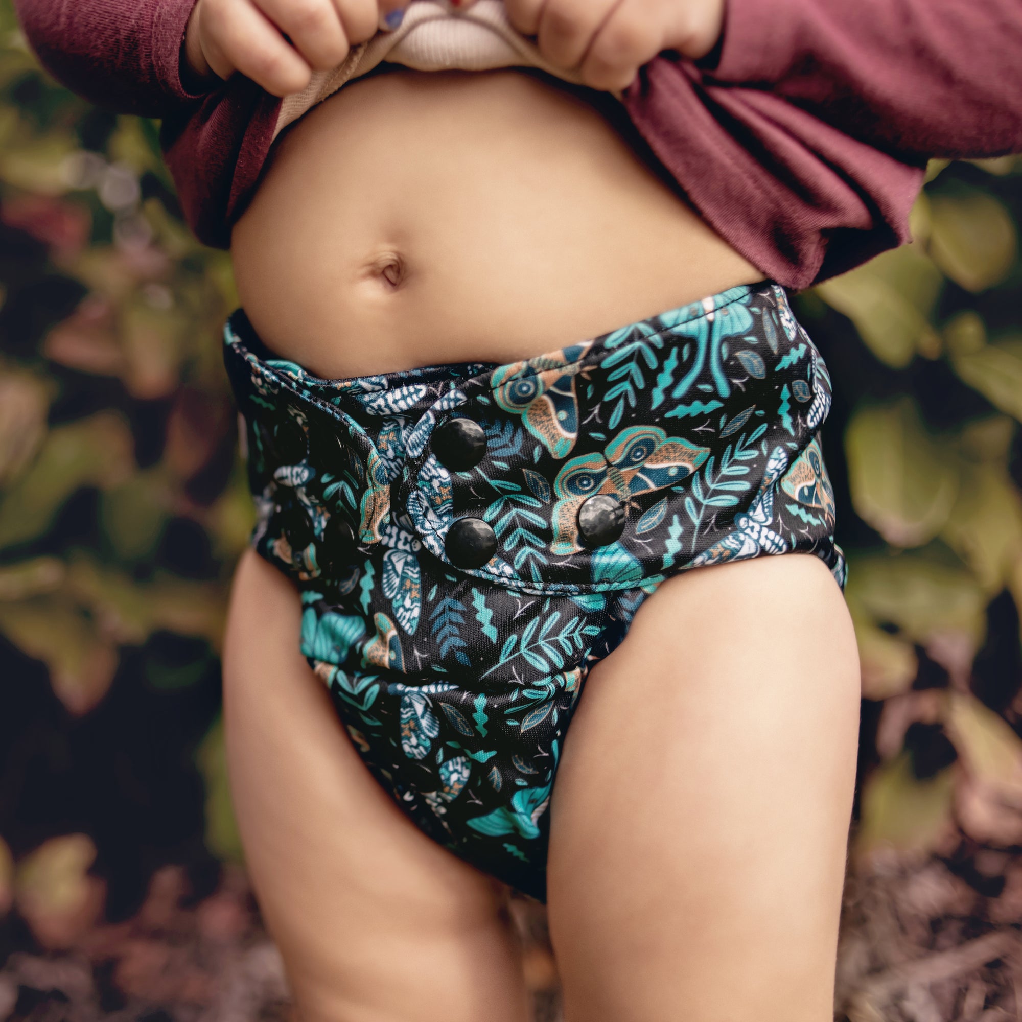 Ultimate Wipeable Cloth Nappy | Twilight Flight (Nap Edition) - Monarch