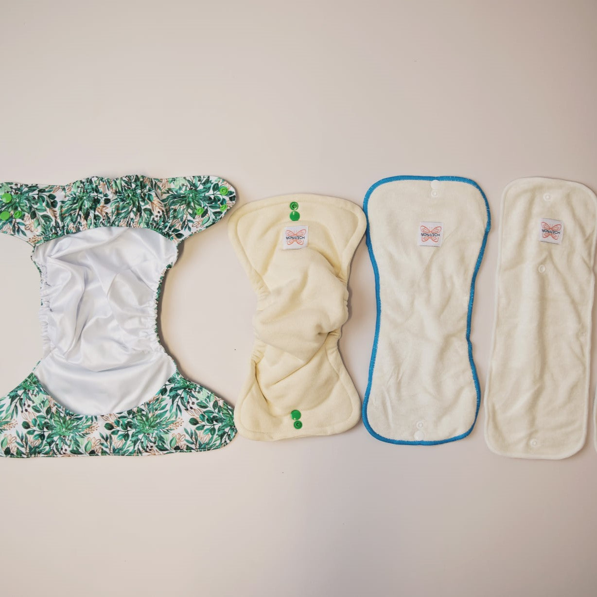 Ultimate Wipeable Cloth Nappy | Evergreen - Monarch