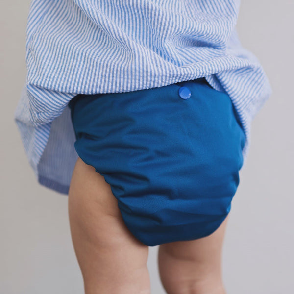 Alcmena | V1.5 Reusable Pocket Nappy | Archer Blue - Monarch