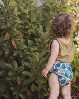 Alcmena | V1.5 Reusable Pocket Nappy | Fern Down For What - Monarch