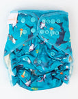 V2 Hybrid Fitted Nappy Cover | Feeding Frenzy - Monarch