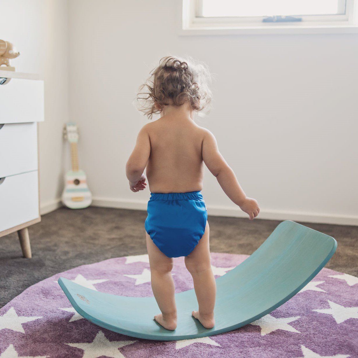 Alcmena | V3.5 Snap & Wipe Nappy | Archer Blue - Monarch