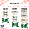 Alcmena | V3.5 Snap & Wipe Cloth Nappy | Fire & Ice (Hook and Loop Only) - Monarch