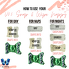 Alcmena | V3.5 Snap & Wipe Nappy | Archer Blue - Monarch