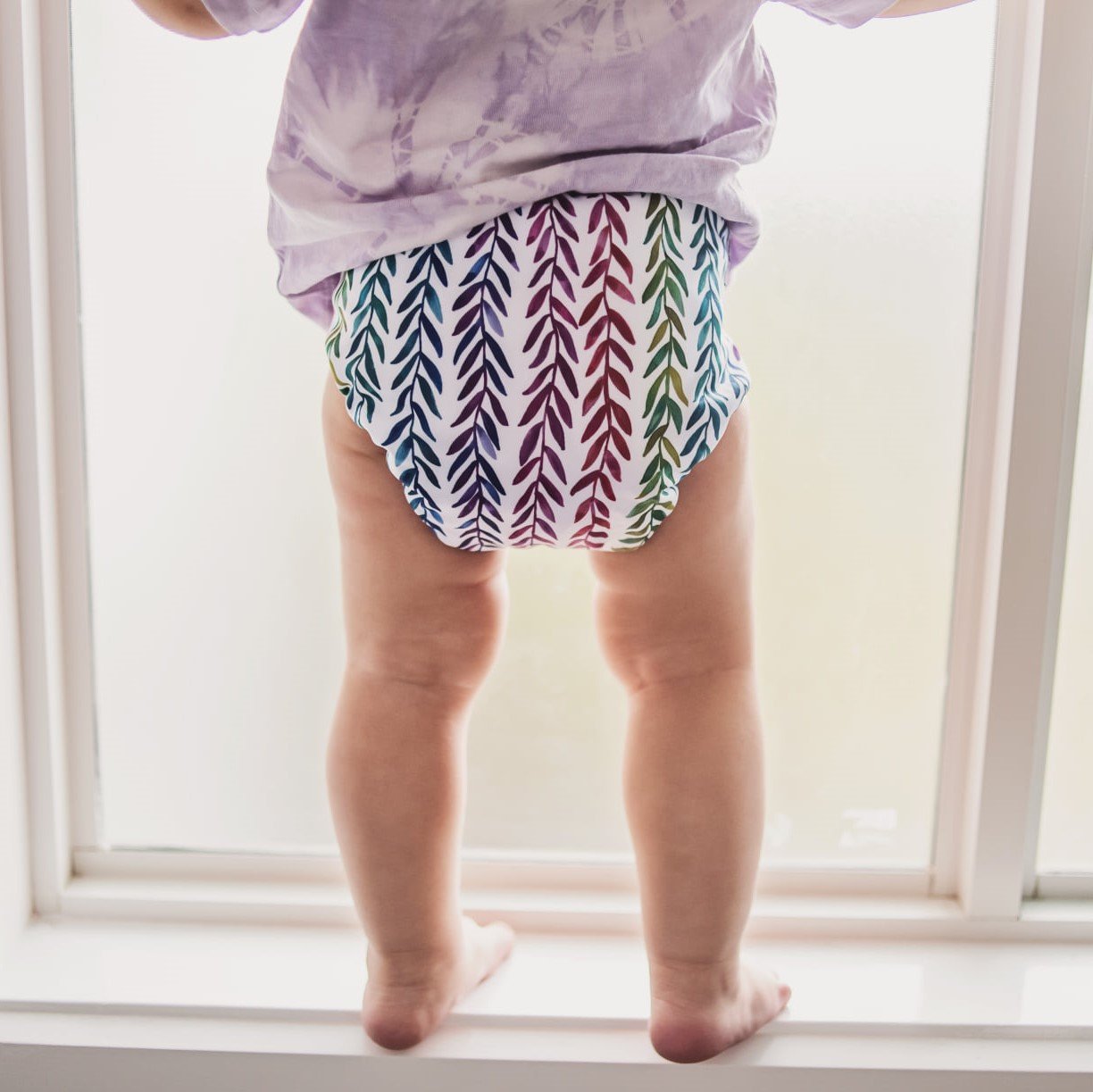 Alcmena | V3.5 Snap & Wipe Cloth Nappy | Rainbow Realm (Hook & Loop Only) - Monarch