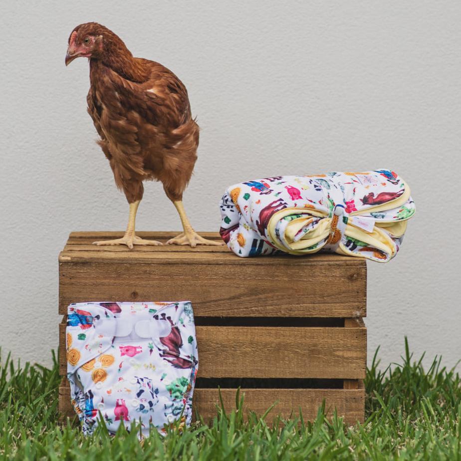 Ultimate Wipeable Cloth Nappy | Anything Grows - Monarch