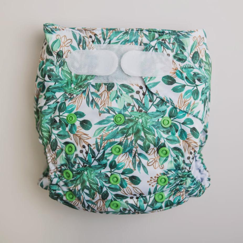 Ultimate Wipeable Cloth Nappy | Evergreen - Monarch