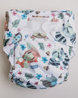 Ultimate Wipeable Cloth Nappy | Woodland Friends - Monarch